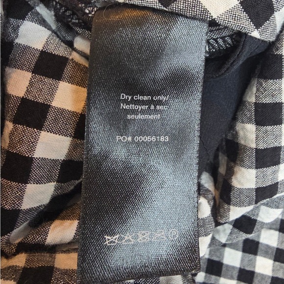 RAG & BONE Camille Gingham Shorts Black White Women Large Paperbag Retro Preppy - Picture 9 of 13